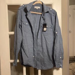 NWT mens blue button down